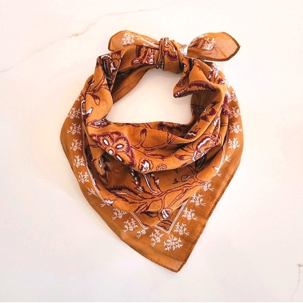 NWT Madewell Bandana in Burnished Caramel Multi